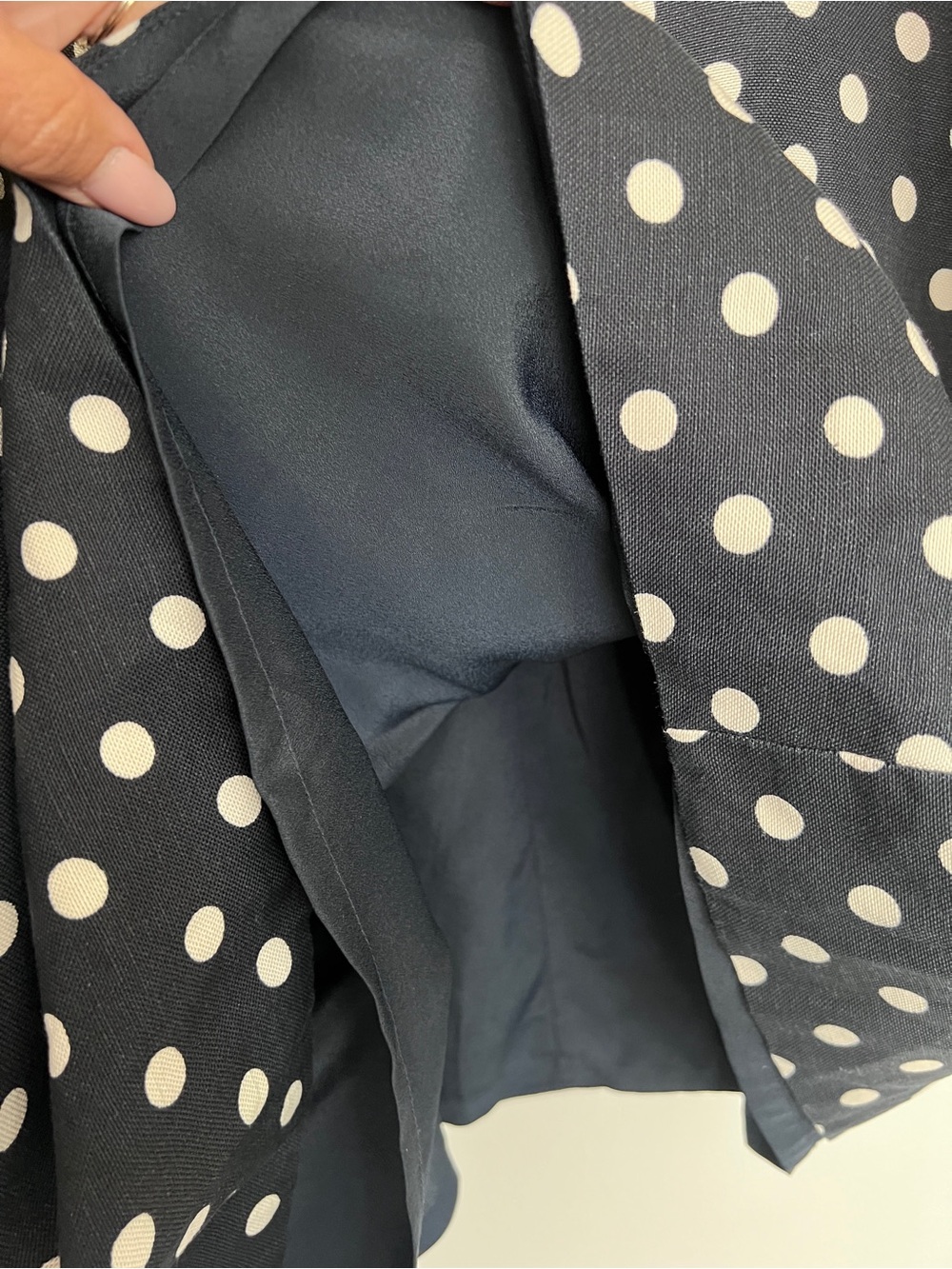 J. Crew Navy and White Polka Dot Dress - Picture 7 of 7